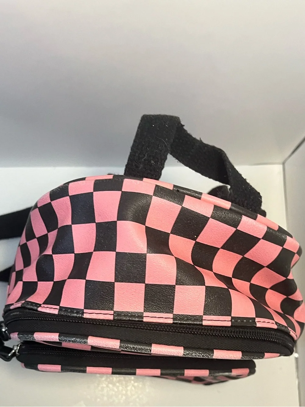 art class Black Mini Backpack Interior with White Logo